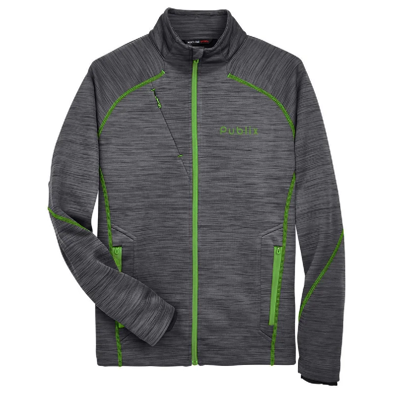 Men's Coats with Contrast StitchingNorth End Men's Flux Mélange Bonded Fleece Jacket