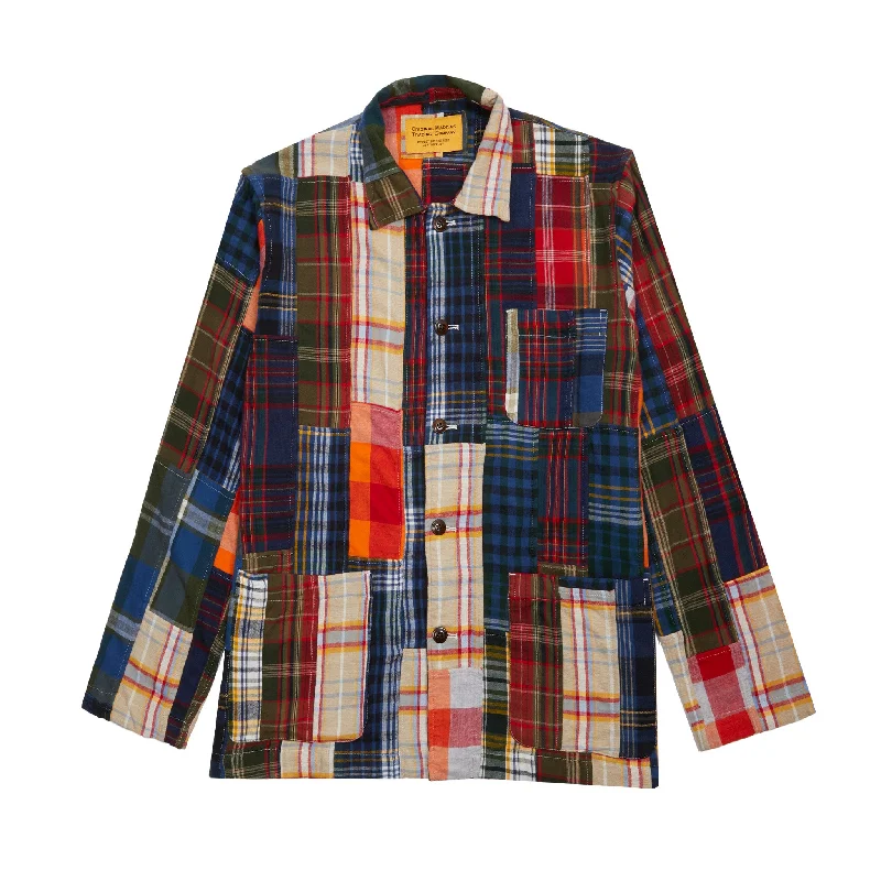 Men's Coats for Winter SportsOriginal Madras Patchwork Shirt Jacket