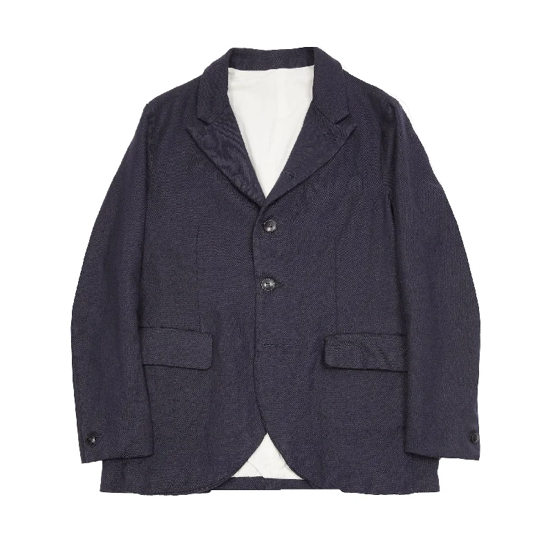 Men's Coats with Chest PocketsOriginal Vintage Style Five Button Jacket in Navy
