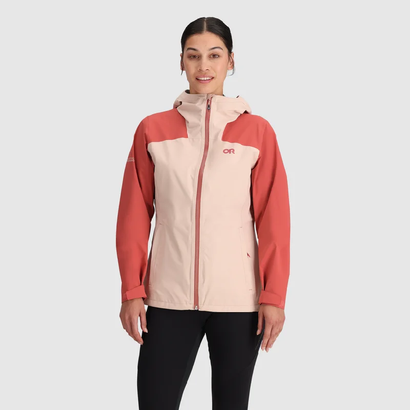 Men's Coats with PocketsWomen's Stratoburst Stretch Rain Jacket - Sienna Moondust