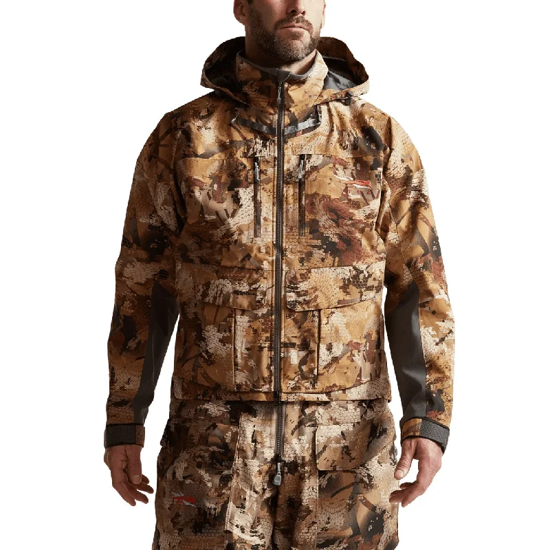 Men's Coats with Inner Pockets'Sitka' Men's Delta Pro Wading WP Jacket - Waterfowl : Optifade Waterfowl Marsh