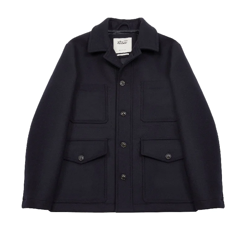 Men's Coats for Tall MenValstar Wool Felt Arthur Work Jacket in Navy
