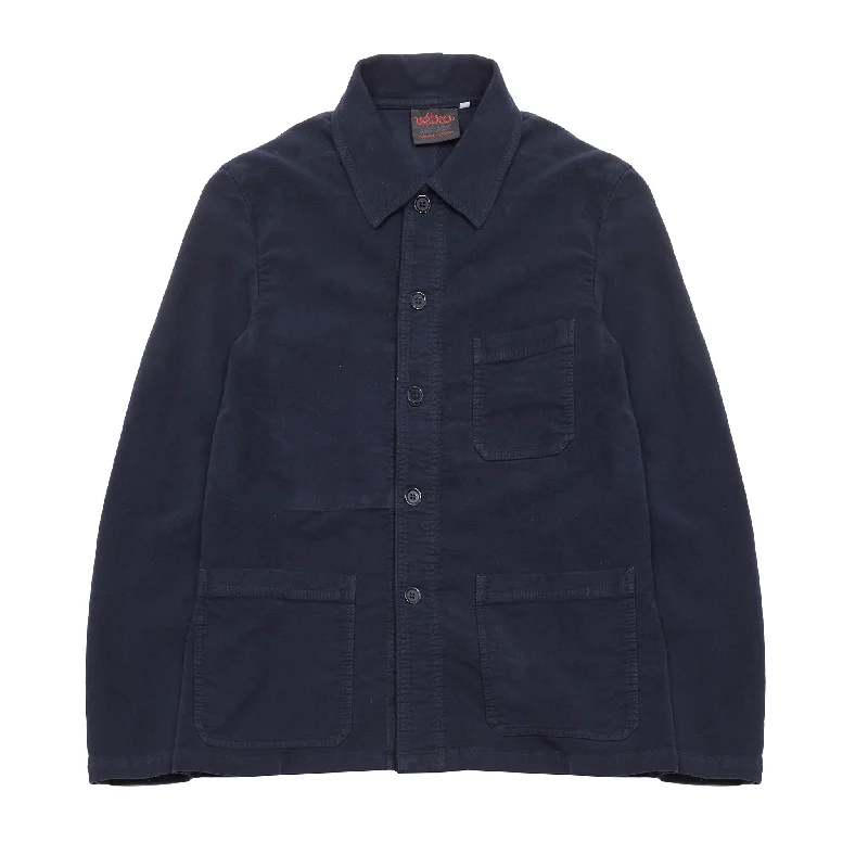 Warm Men's Down JacketsVetra 3Z55/5 Moleskin Workwear Jacket in Navy