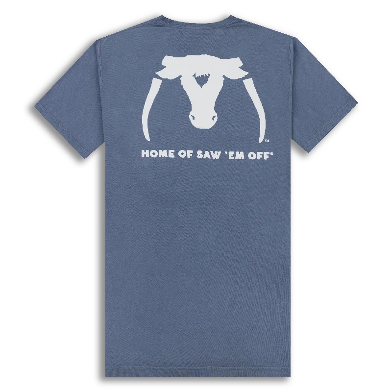 Men's Shirts with Hook-and-Loop ClosuresSaw 'Em Off NSC 2023 Light Blue T-Shirt