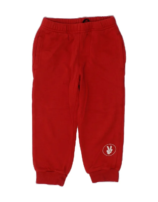 ADIDAS Baby Boys Joggers Tracksuit Trousers 18-24 Months  Red