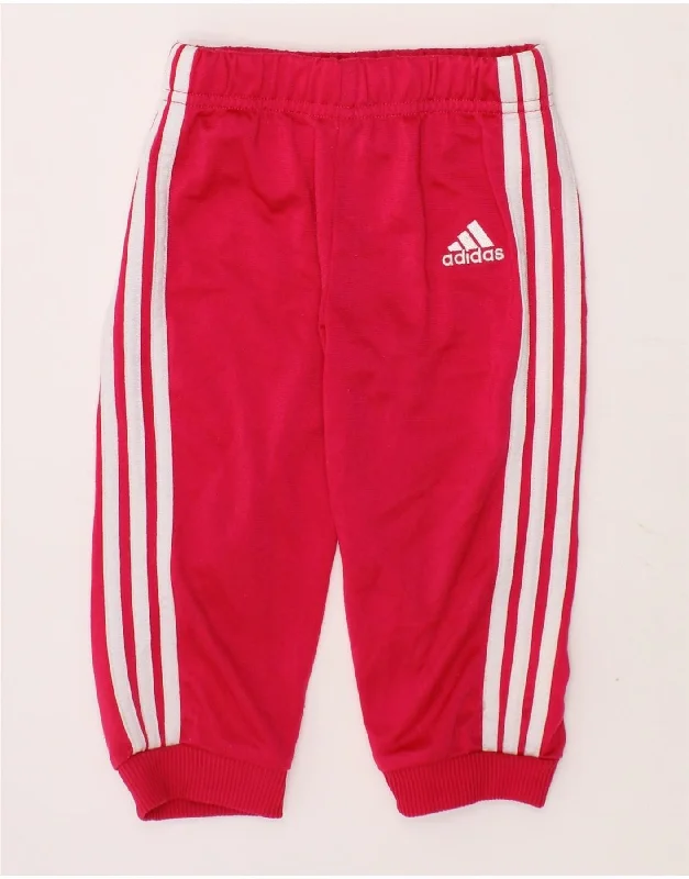 ADIDAS Baby Girls Joggers Tracksuit Trousers 9-12 Months  Pink