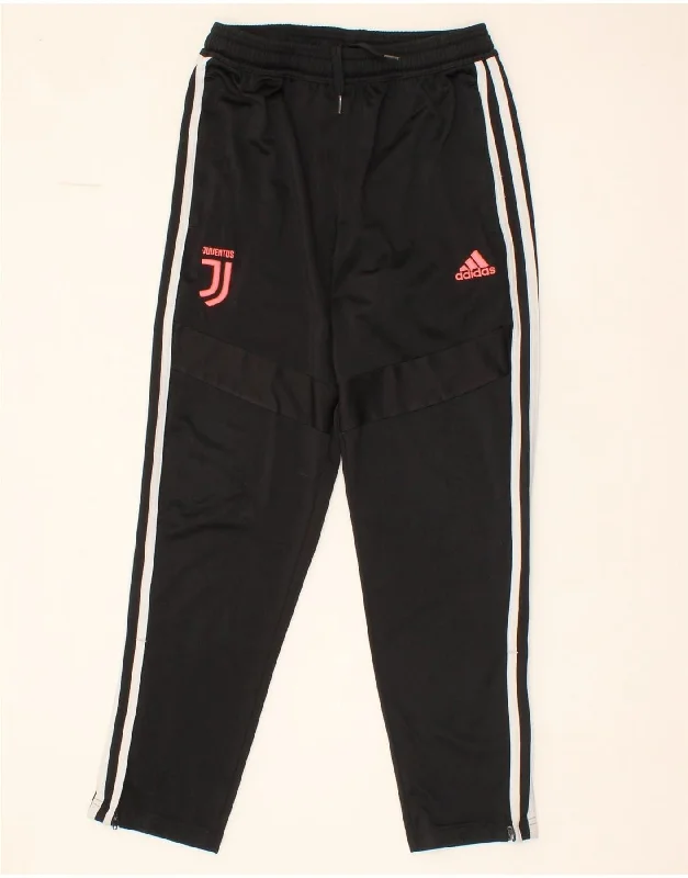 ADIDAS Boys Juventus Graphic Tracksuit Trousers 11-12 Years  Black