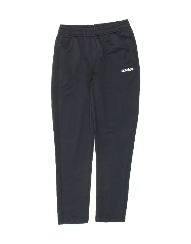 ADIDAS Boys Tracksuit Trousers 11-12 Years  Navy Blue Polyester