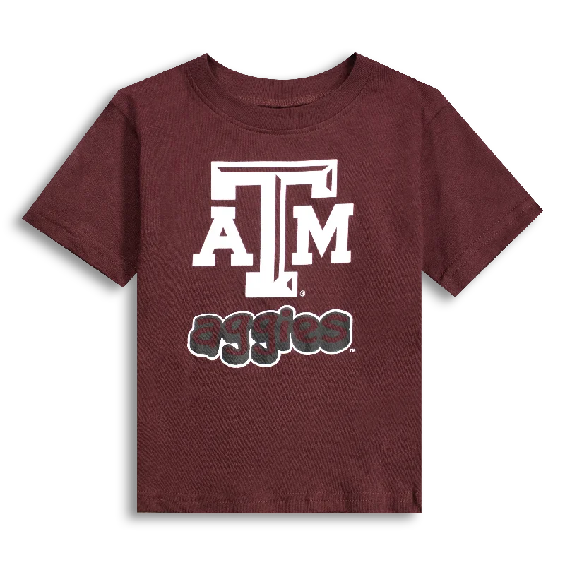 Patterned Men's Hawaiian ShirtsTexas A&M Aggies Maroon Toddler Short Sleeve T-Shirt
