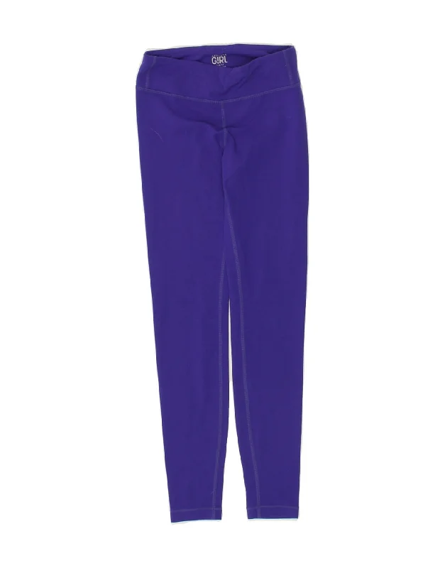 ATHLETA Girls Leggings 8-9 Years Medium Purple Nylon