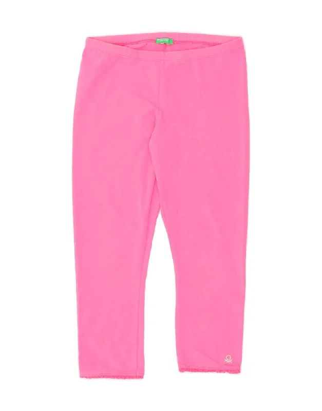 BENETTON Girls Tracksuit Trousers 10-11 Years Pink