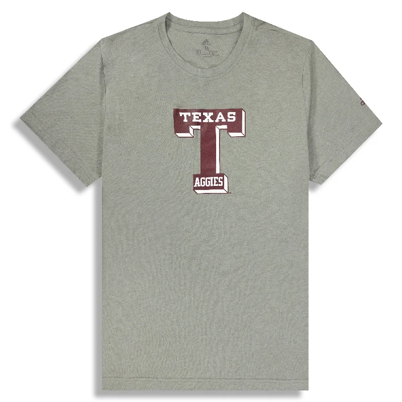 Men's Shirts with Patchwork PatternsBlock T Texas Aggies Blend SS Tee