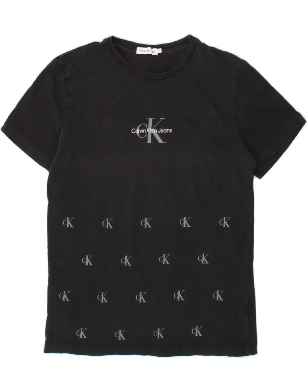 Men's Shirts with Chest PocketsCALVIN KLEIN JEANS Boys Graphic T-Shirt Top 13-14 Years Black Cotton Men's Shirts with Chest PocketsCALVIN KLEIN JEANS Boys Graphic T-Shirt Top 13-14 Years Black Cotton