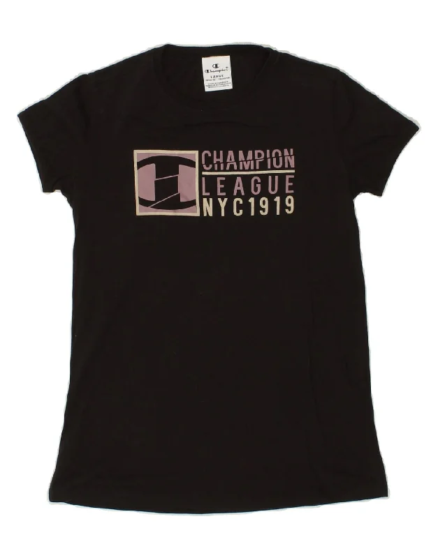 Men's Shirts with Roll-Up SleevesCHAMPION Boys Graphic T-Shirt Top 11-12 Years Large Black Cotton Men's Shirts with Roll-Up SleevesCHAMPION Boys Graphic T-Shirt Top 11-12 Years Large Black Cotton