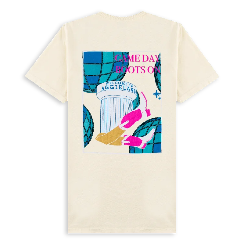 Men's Shirts with Pocket SquaresTexas A&M Game Day Boots on Disco T-Shirt