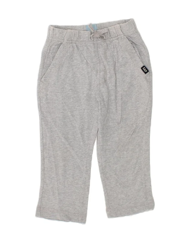 GAP Baby Boys Tracksuit Trousers 18-24 Months Grey Cotton