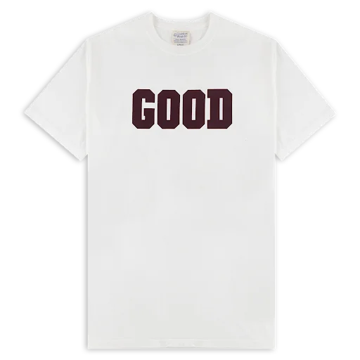 Men's Shirts with Drawstring WaistbandsWhite Baseball Good T-Shirt