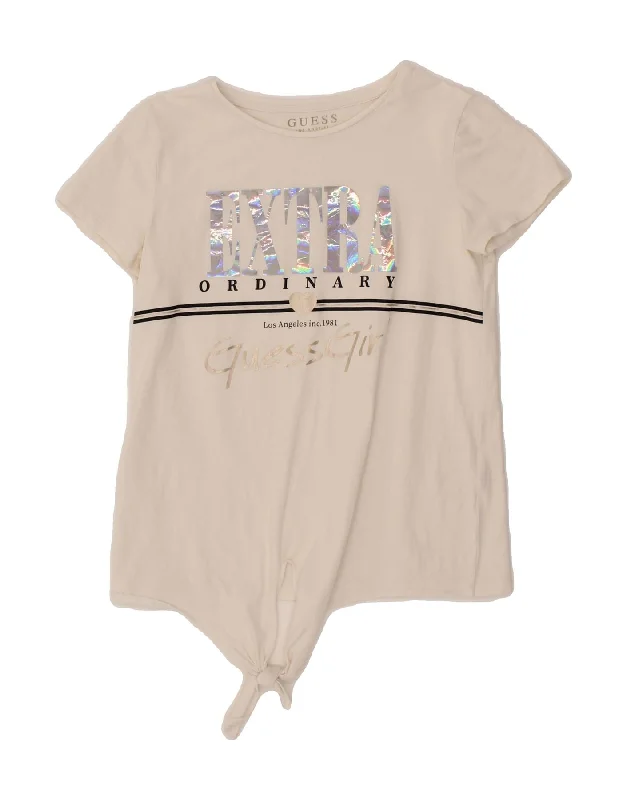 Men's Shirts with Contrast CollarsGUESS Girls Graphic T-Shirt Top 11-12 Years White Cotton Men's Shirts with Contrast CollarsGUESS Girls Graphic T-Shirt Top 11-12 Years White Cotton