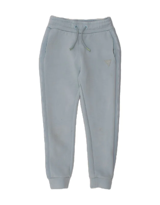 GUESS Girls Tracksuit Trousers Joggers 5-6 Years  Blue Cotton