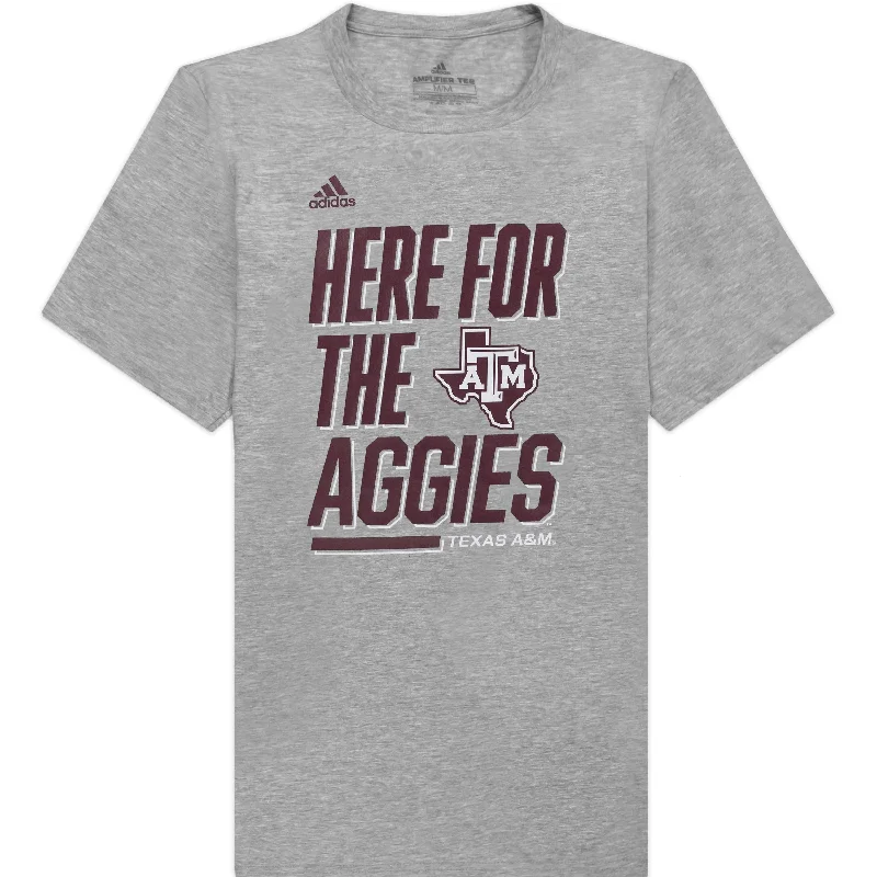 Men's Shirts with Snap ButtonsTexas A&M Adidas Here For the Aggies Creator T-Shirt