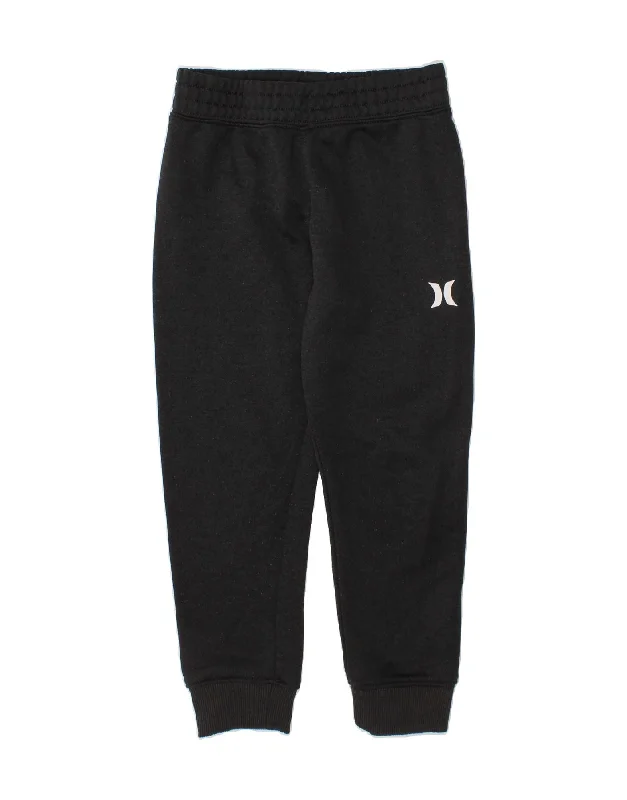 HURLEY Boys Tracksuit Trousers Joggers 4-5 Years Grey Polyester