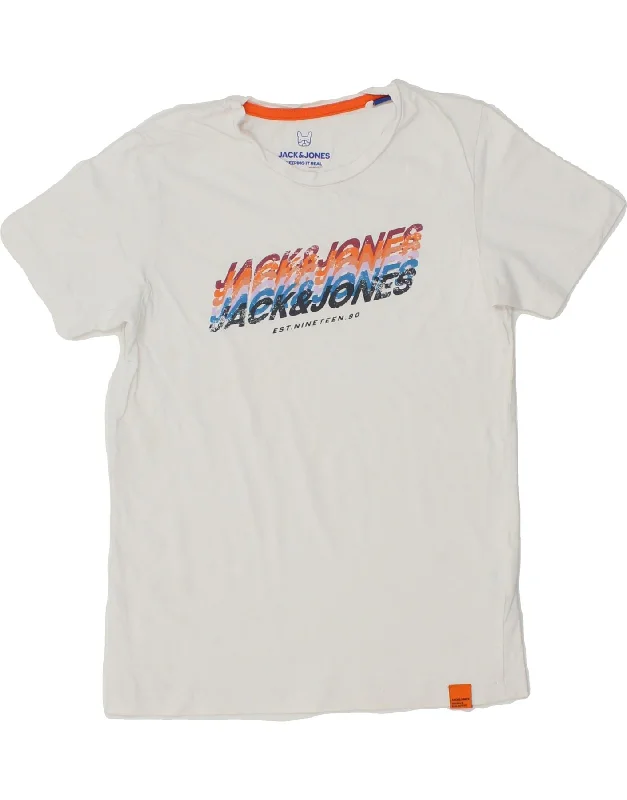 Men's Shirts with Double-Breasted DesignsJACK & JONES Boys Graphic T-Shirt Top 9-10 Years White Cotton Men's Shirts with Double-Breasted DesignsJACK & JONES Boys Graphic T-Shirt Top 9-10 Years White Cotton