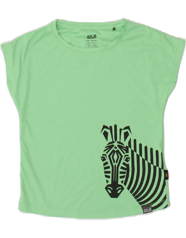 Men's Dressy Shirts for Formal EventsJACK WOLFSKIN Girls Graphic T-Shirt Top 7-8 Years Green Men's Dressy Shirts for Formal EventsJACK WOLFSKIN Girls Graphic T-Shirt Top 7-8 Years Green