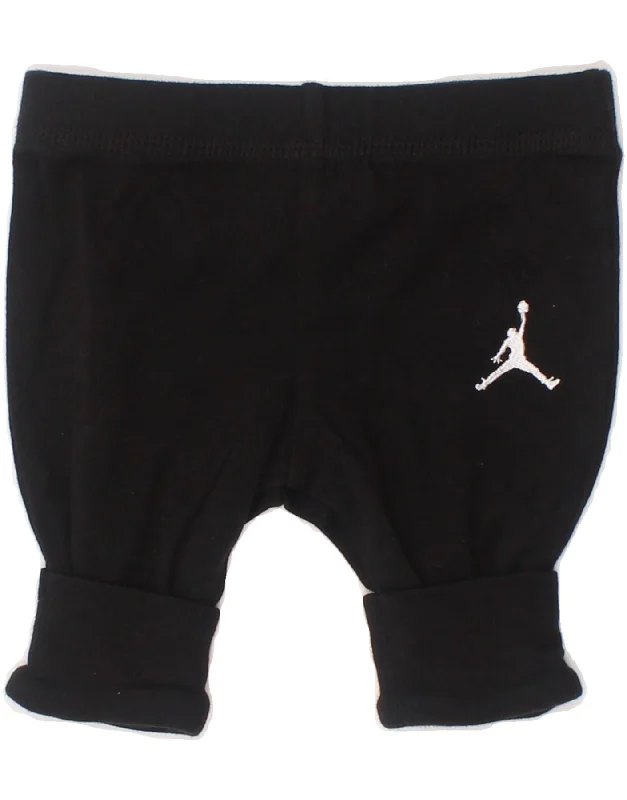 JORDAN Baby Boys Joggers Tracksuit Trousers 0-3 Months  Black Cotton