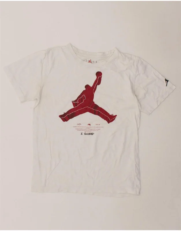 Men's Shirts with Bow TiesJORDAN Boys Graphic T-Shirt Top 12-13 Years Large White Cotton Men's Shirts with Bow TiesJORDAN Boys Graphic T-Shirt Top 12-13 Years Large White Cotton