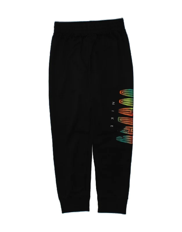 JORDAN Boys Graphic Tracksuit Trousers Joggers 6-7 Years Large  Black