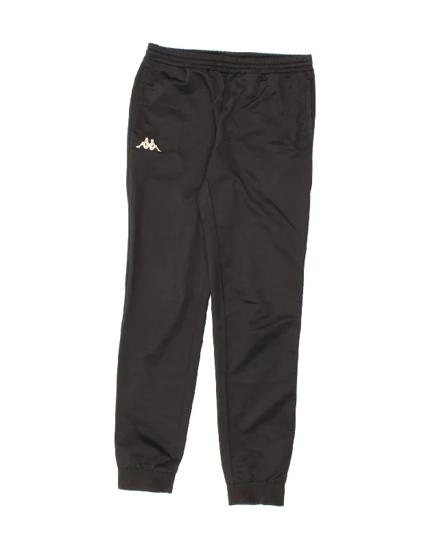 KAPPA Boys Tracksuit Trousers Joggers 11-12 Years Black