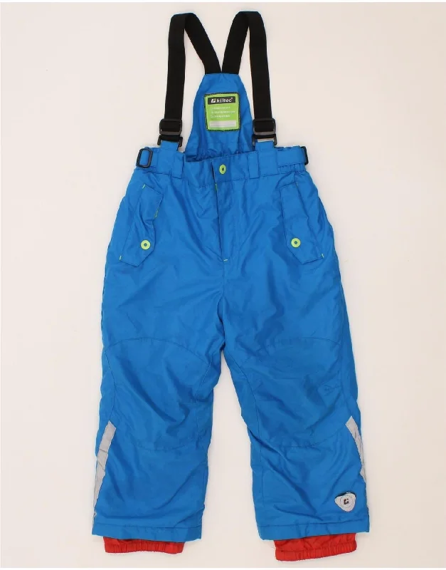 KILLTEC Boys Dungarees Ski Trousers 3-4 Years Blue Polyester
