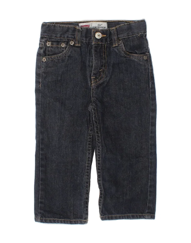 LEVI'S Baby Boys 514 Slim Straight Jeans 18-24 Months W18 L11 Navy Blue