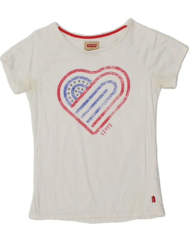 Men's Shirts with Checkered PatternsLEVI'S Girls Graphic T-Shirt Top 13-14 Years White Cotton Men's Shirts with Checkered PatternsLEVI'S Girls Graphic T-Shirt Top 13-14 Years White Cotton