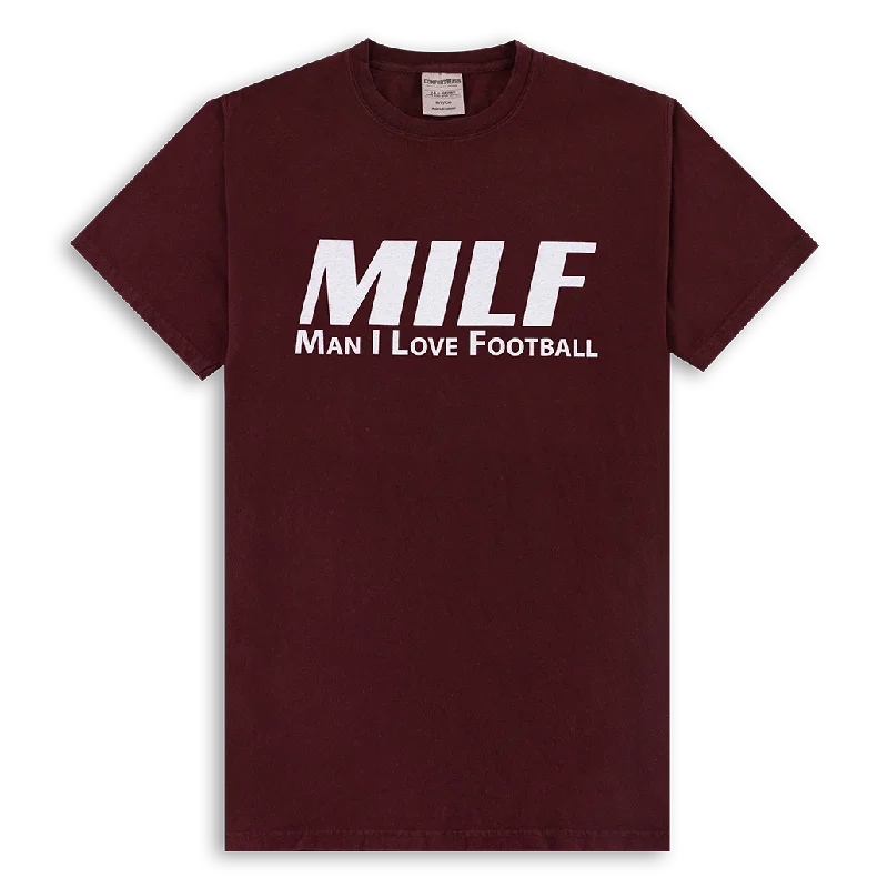 Men's Shirts with Patchwork SleevesMan I Love Football T-Shirt