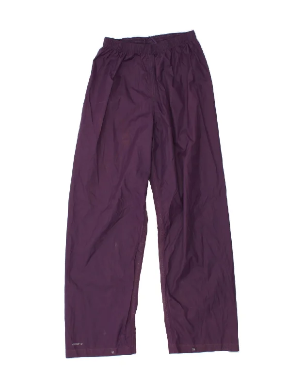 MOUNTAIN WAREHOUSE Boys Waterproof Trousers 12-13 Years Purple Nylon