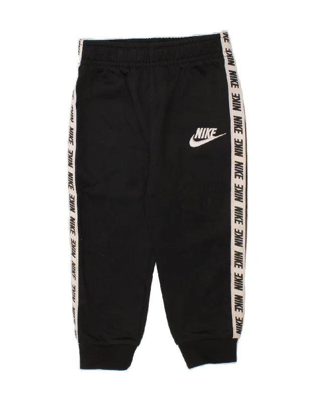 NIKE Baby Boys Graphic Joggers Tracksuit Trousers 12-18 Months Black