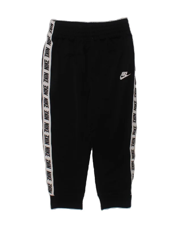 NIKE Baby Boys Graphic Joggers Tracksuit Trousers 18-24 Months Black