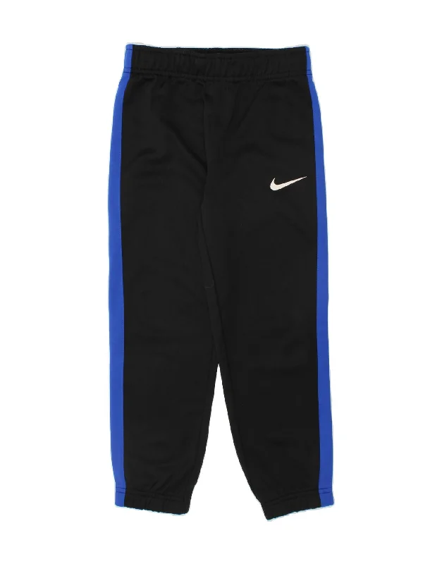 NIKE Boys Dri Fit Tracksuit Trousers Joggers 5-6 Years Medium  Black