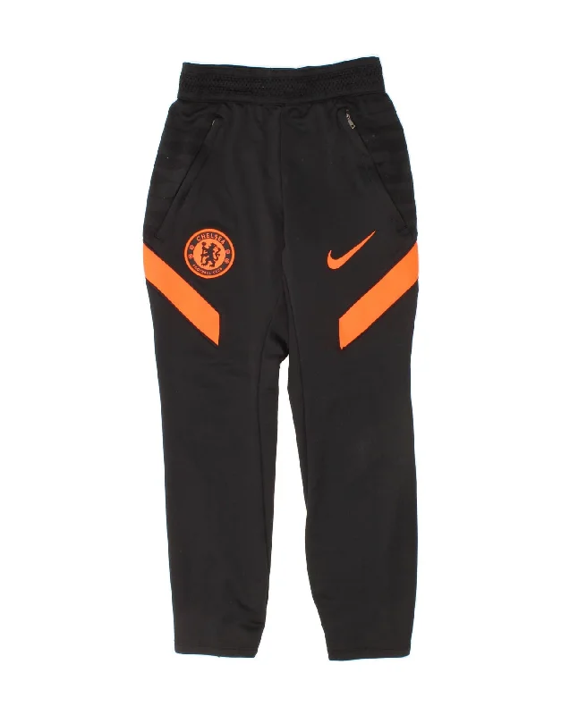 NIKE Boys Dri Fit Tracksuit Trousers Joggers 6-7 Years XS  Black Polyester