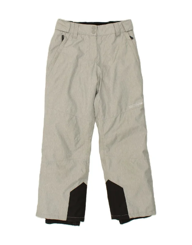 NORTHVILLE Girls Ski Trousers 11-12 Years  Grey Colourblock Polyester