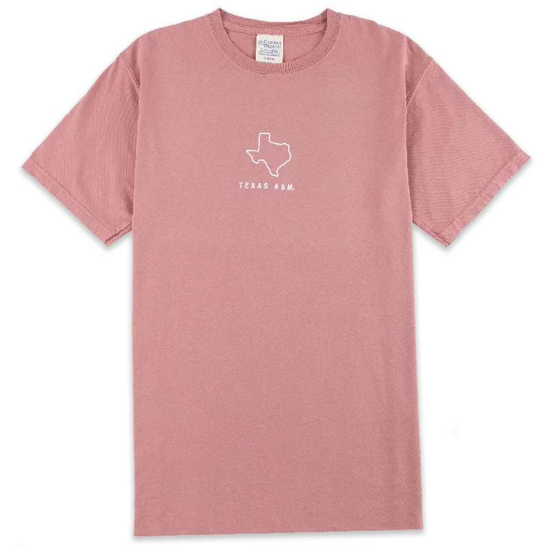 Men's Shirts with Tab CollarsTexas A&M Outline T-Shirt