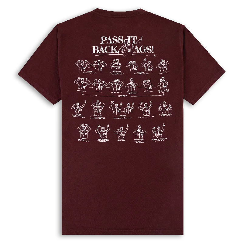 Men's Unique and Designer TopsTexas A&M Pass it Back Ags T-Shirt