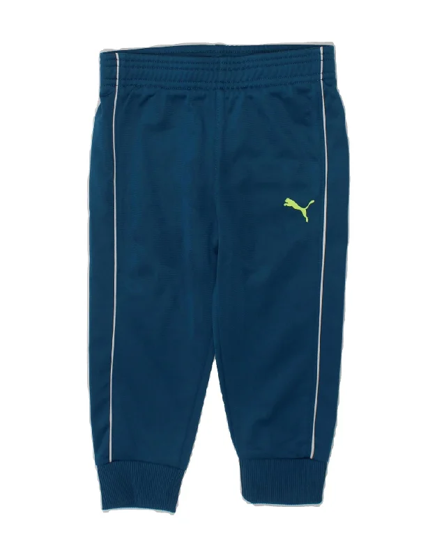 PUMA Baby Boys Joggers Tracksuit Trousers 18-24 Months  Blue Polyester