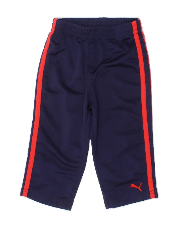 PUMA Baby Boys Tracksuit Trousers 12-18 Months  Navy Blue Polyester