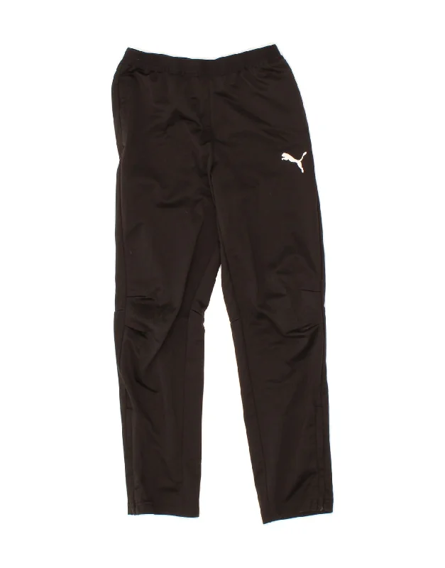 PUMA Boys Tracksuit Trousers 9-10 Years  Black Polyester