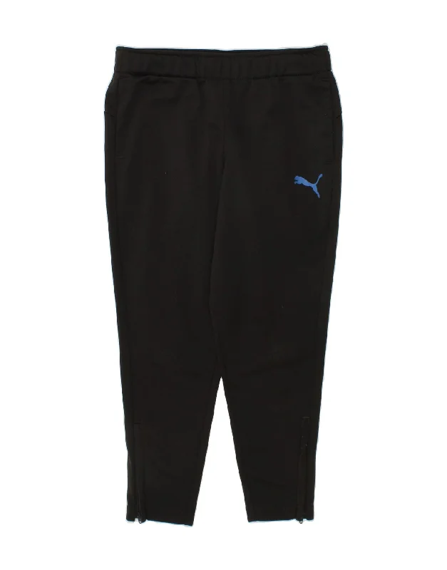 PUMA Girls Tracksuit Trousers 5-6 Years XS  Black Polyester