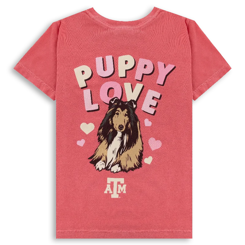 Men's Shirts with Drawstring WaistbandsTexas A&M Youth Puppy Love T-Shirt