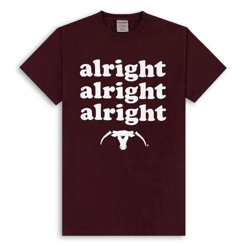 Men's Shirts with Barrel CuffsSaw 'Em Off Alright Alright Alright T-Shirt