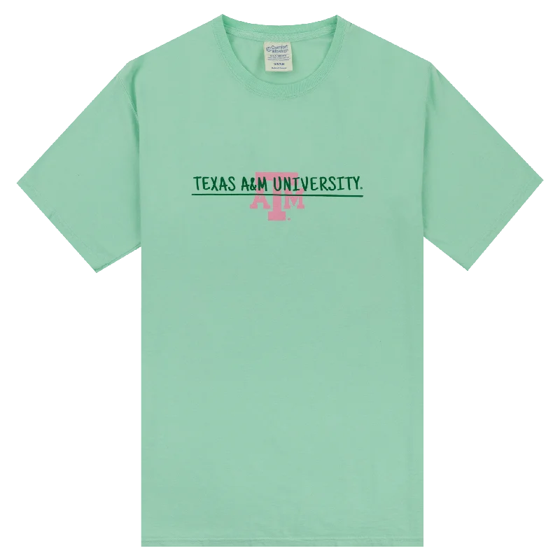 Men's Shirts with Velcro ClosuresTexas A&M University Buildings T-Shirt